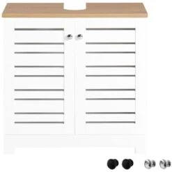 SoBuy Mobile Sottolavabo Per Bagno Sottolavabo Bagno Mobile Bagno Sottolavabo Bianco BZR40-W