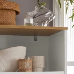 SoBuy Mobile Bagno Mobile Cucina Mobile Studio Armadio Alto Colonna Scaffale BZR44-W -Villeroyit Negozio 36910242 3