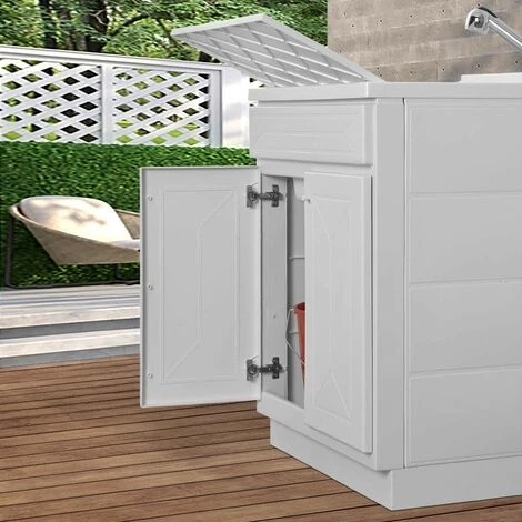 Asse Di Lavaggio In Pvc Bianco Per Vasca Lavatoio In Resina 50x50 6 Asse Di Lavaggio In Pvc Bianco Per Vasca Lavatoio In Resina 50x50 - immagine 4