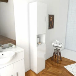 Colonna Bianco Mobili Da Bagno 35 Cm - Thrifty 35