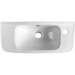 Aqualine Small - Lavamani Sospeso 510x215 Mm, Con 1 Foro Per Miscelatore A Dx, Bianco 10TP70051 -Villeroyit Negozio 40509081 3