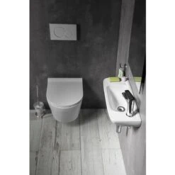 Aqualine Small - Lavamani Sospeso 510x215 Mm, Con 1 Foro Per Miscelatore A Dx, Bianco 10TP70051 -Villeroyit Negozio 40509081 4