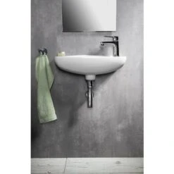 Aqualine Small - Lavamani Sospeso 510x215 Mm, Con 1 Foro Per Miscelatore A Dx, Bianco 10TP70051 -Villeroyit Negozio 40509081 5