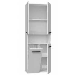 GLAZE - Mobile Bagno Con Anta + Cestone - Stile Moderno - 174x60x30 Cm - Colonna Bagno -Villeroyit Negozio 42675242 3