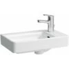 Lavamani LAUFEN PRO S 480 X 280 Mm, Asimmetrico Destro Con Troppopieno, Senza Foro Rubinetto Bianco LAUFEN