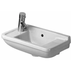 Lavabo Duravit STARCK 3 Con Superficie Rubinetteria Troppopieno 50x26 Con Foro Rubinetto-Vorst We