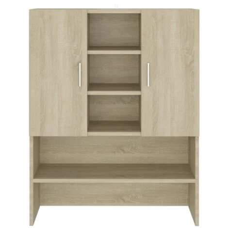 Mobile Per Lavatrice Rovere Sonoma 70,5x25,5x90 Cm VidaXL 6 Mobile Per Lavatrice Rovere Sonoma 70,5x25,5x90 Cm VidaXL - immagine 4