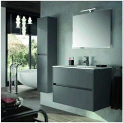 Colonna Bagno Sospesa In Legno Grigio Opaco Grigio Opaco -Villeroyit Negozio 4550487 5