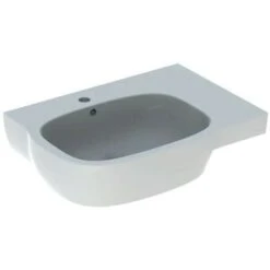 GEBERIT - FANTASIA LAVABO ASIMMETRICO 65 CM. CON RIPIANO D'APPOGGIO A DESTRA BIANCO 500.891.00.1