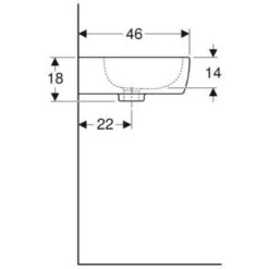 GEBERIT - FANTASIA LAVABO ASIMMETRICO 65 CM. CON RIPIANO D'APPOGGIO A DESTRA BIANCO 500.891.00.1 -Villeroyit Negozio 46236861 5