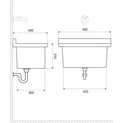 Lavatoio Pilozzo Lavanderia In Resina Per Esterno 50x34 Cm -Villeroyit Negozio 4662286 5