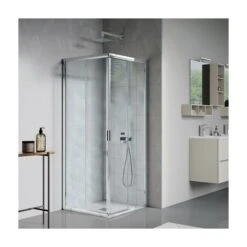 BOX DOCCIA 2 LATI 4 MM AMERICA QUATTRO Cm 87-91 / Apertura 50 Cm