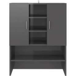 Mobile Per Lavatrice Grigio Lucido 70,5x25,5x90 Cm -Villeroyit Negozio 51121087 3