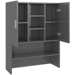 Mobile Per Lavatrice Grigio Lucido 70,5x25,5x90 Cm -Villeroyit Negozio 51121087 5