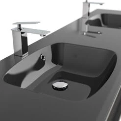Mobile Bagno Compose 180 Lavabo Nero, Nero Satinato -Villeroyit Negozio 51285372 4