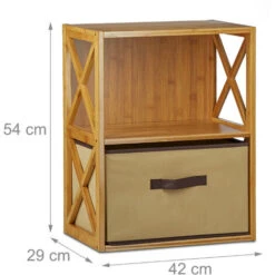 Relaxdays 10020273340 Scaffale Con Cestino Per Il Bagno, 2 Ripiani, Legno, Box Pieghevole, HxLxP: 54 X 42 X 29 Cm Ca. 10 Relaxdays 10020273340 Scaffale Con Cestino Per Il Bagno, 2 Ripiani, Legno, Box Pieghevole, HxLxP: 54 X 42 X 29 Cm Ca. -Villeroyit Negozio 51969316 4