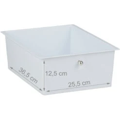 Relaxdays Carrellino Salvaspazio Con 4 Cassetti, Metallo & Plastica, Carrello Porta Trucchi Da Bagno, Multiuso, Argento -Villeroyit Negozio 51980535 5