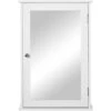 Kleankin Mobiletto Bagno Pensile Con Specchio E Anta A Chiusura Magnetica, 41x14x60cm - Bianco -Villeroyit Negozio 53517158 1