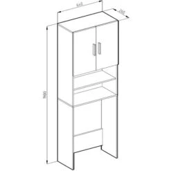 Armadio Per Lavatrice Bianco Vicco -Villeroyit Negozio 53564907 3