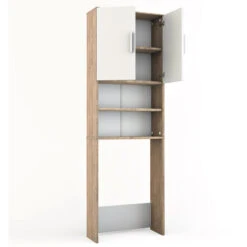 Armadio Per Lavatrice Sonoma/bianco Vicco