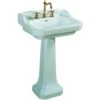 Azzurra - Lavabo Con Alzatina 68 Cm Porcellana Bianco - Serie: Giunone (Senza Colonna)