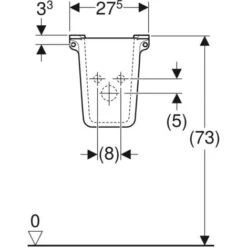 Geberit/Pozzi-Ginori - Semicolonna Per Lavabo In Ceramica - Serie: Colibrì -Villeroyit Negozio 53948814 4