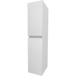 Savinidue - Mobile Colonna Sospesa Con 2 Ante Destre In Kit Da Montare - Bianco Lucido