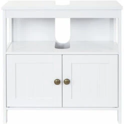 Nova Mobile Sottolavabo Da Bagno In Legno MDF Verniciato Stile Vintage 30x60x60cm Colore : BIANCO -Villeroyit Negozio 54080643 3
