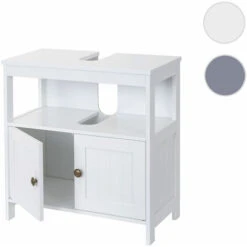 Nova Mobile Sottolavabo Da Bagno In Legno MDF Verniciato Stile Vintage 30x60x60cm Colore : BIANCO -Villeroyit Negozio 54080643 5