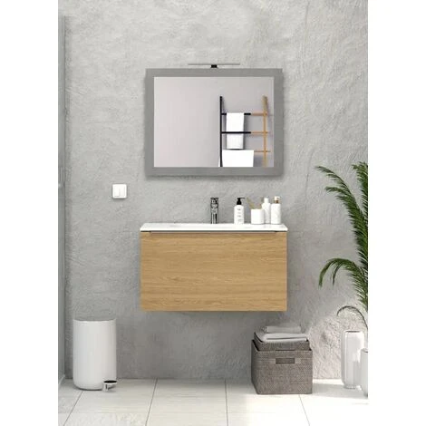 Specchio Reversibile Con Cornice Silver 80x65 Cm E Lampada Led 3 Specchio Reversibile Con Cornice Silver 80x65 Cm E Lampada Led