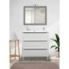 Mobile Bagno PORDENONE 3 Cassetti Bianco Opaco Da 90 Cm -Villeroyit Negozio 57207102 1