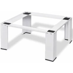 Nova Supporto Per Lavatrice In Acciaio Telaio Standard Bianco Alzatina Lavanderia