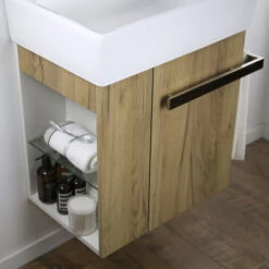 Mobiletto Bagno Compact 500 - Effetto Rovere Senza Piletta Pop-up -Villeroyit Negozio 58564651 3