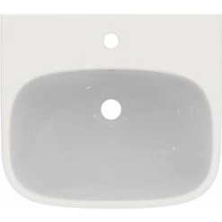 Ideal Standard I.Life A - Lavabo 500x440 Mm, Con Troppopieno E Foro Per Miscelatore, Bianco T470701 -Villeroyit Negozio 58741214 3