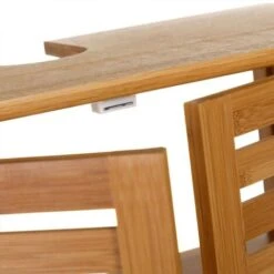 Mobile Bagno Sotto Lavabo Legno Bambu Armadietto Mobiletto 2 Ante 60x30x62 Cm -Villeroyit Negozio 59903392 4