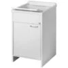 MOBILE LAVATOIO C.R. UNA ANTA IN RESINA 50 X 50 X 85 H BIANCO -Villeroyit Negozio 60742540 1