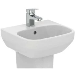 Ideal Standard I.LIFE A Lavamani L.40 Cm, Monoforo, Con Troppopieno, Colore Bianco Finitura Lucido T451401