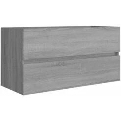 Mobile Sottolavabo Grigio Sonoma 90x38,5x45cm Legno Multistrato VidaXL