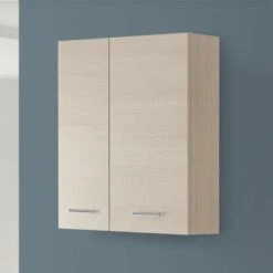 Pensile Bagno Color Larice 60x70 Cm Con Ante Reversibili