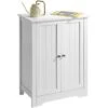 Mobiletto Armadietto Bagno 2 Ante Mobile Armadio In Legno MDF Bianco 60x30x80cm -Villeroyit Negozio 66360843 1