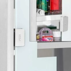 Armadietto Armadio Porta Medicinali Acciaio Inox Vetro Satinato 35x35x18 Cm -Villeroyit Negozio 66360893 3