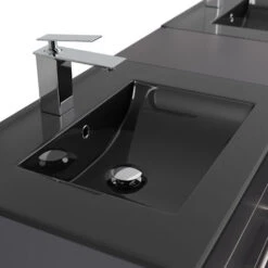 Mobile Bagno Aion XL Lavabo Nero Antracite Satinato -Villeroyit Negozio 66409845 4