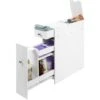 Mobiletto Salvaspazio Bagno Mobile In Legno MDF Bianco Con Cassetti 48x16x58cm -Villeroyit Negozio 66740548 1