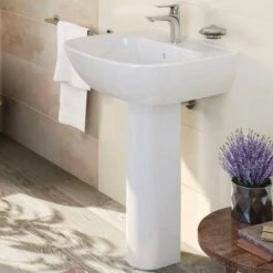 Lavabo Sospeso Lavandino Bagno Ceramica 60 Cm Sanitari Zentrum VitrA -Villeroyit Negozio 67507307 2
