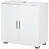 Kleankin Mobile Sotto Lavabo Bagno A U Con 2 Ante E Ripiano Interno Regolabile, 60x30x60cm -Villeroyit Negozio 67533435 1
