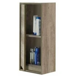 Pensile Bagno Dakota - 1 Anta - 30X26X74H Cm - Rovere