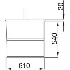 Salgar Noja Mobile E Lavabo 60 Cm 85271 -Villeroyit Negozio 68760179 3