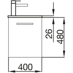 Salgar Micro Mobile E Lavabo 40 Cm 22520 -Villeroyit Negozio 68760190 2