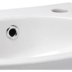 Siko Lavabo Con Foro Per Rubinetto A Destra, Troppopieno, 35x28 Cm, Bianco (EUR913) -Villeroyit Negozio 69647482 4