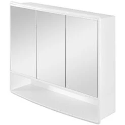 Armadietto A Specchio Bagno 60x50 Bianco Con 3 Ante -Villeroyit Negozio 72334090 5